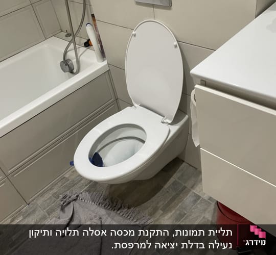 תליית תמונות, התקנת מכסה אסלה תלויה ותיקון נעילה בדלת יציאה למרפסת.